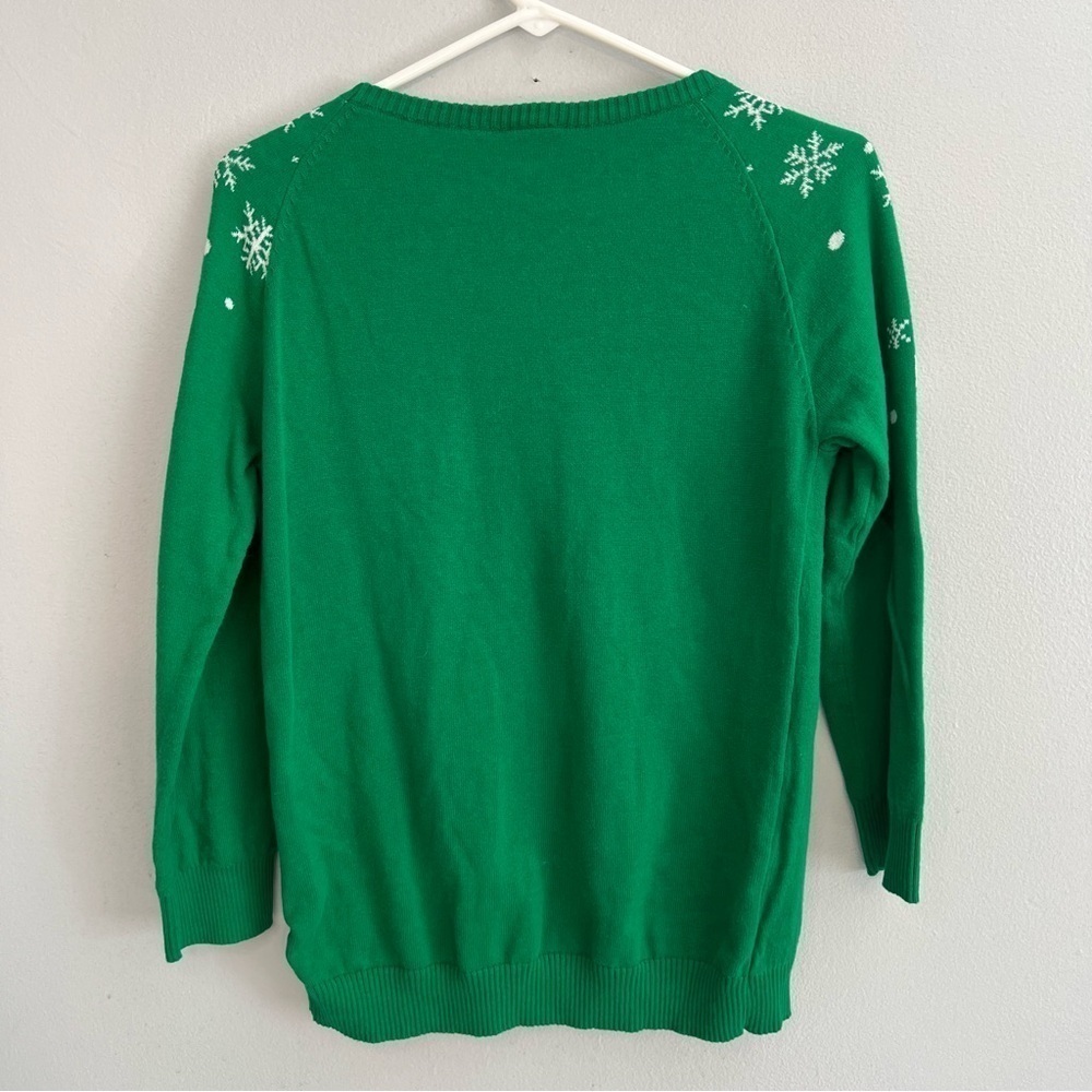 Star Wars kids Green Happy Holidays Christmas Sweater Size XL 100% Cotton - Picture 7 of 7